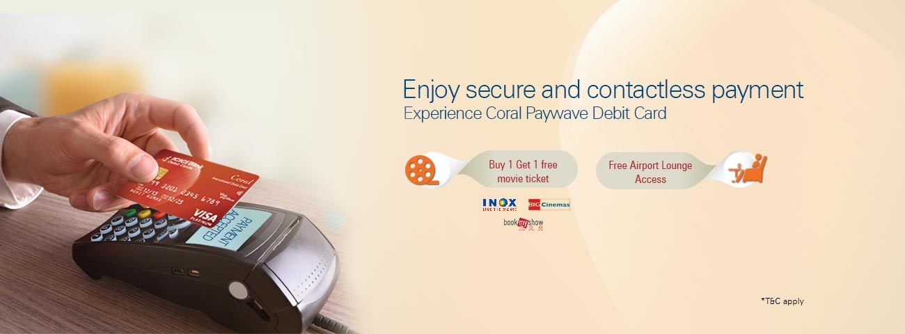 ICICI Coral Paywave Contactless Debit Card