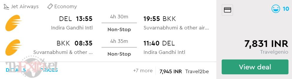 Delhi to Bangkok