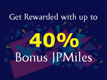 40% bonus JPMiles