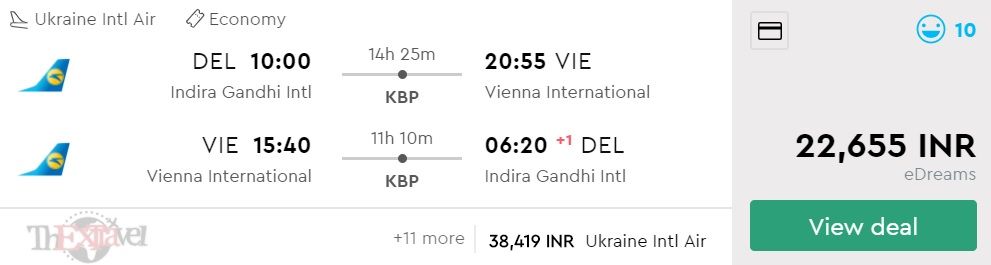 Delhi to Vienna