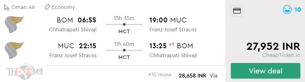 Mumbai to Munich